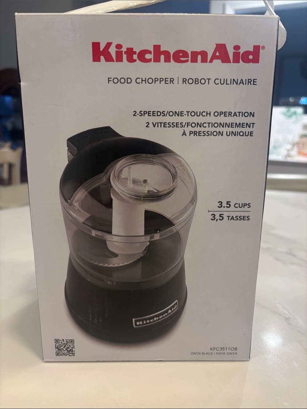 KitchenAid Black and Clear 3.5-Cup Food Chopper